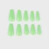 I SCREAM NAILS Fluro Green Coffin Shaped False Nails -T.U.K. Sales Store 0TxHLhL1AUdNl6ZO0yWCdtBsy75WJz8L 24