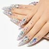 Unicorns Poop Glitter Diamante Nail Gloves