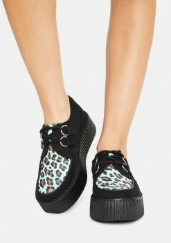 T.U.K. Black & Mint Leopard Viva Mondo Creepers -T.U.K. Sales Store 1AgbjKYozfFnkkDk04xvUSND4TyJv0Ux 24