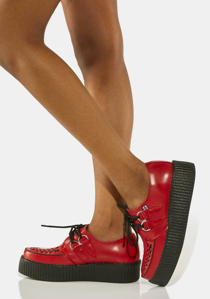 T.U.K. Red Brush Off Mondo Creepers 4 T.U.K. Red Brush Off Mondo Creepers - Image 2