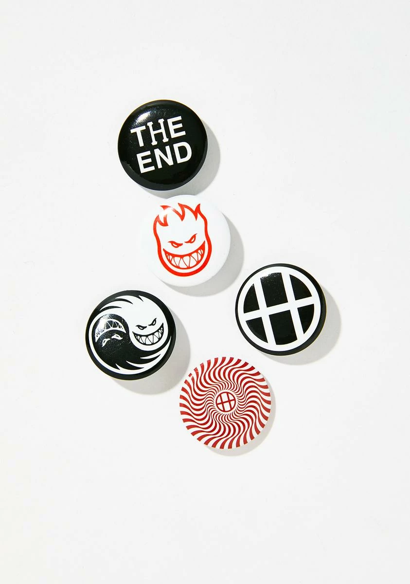 HUF Spitfire Button Pack 4 HUF Spitfire Button Pack - Image 2