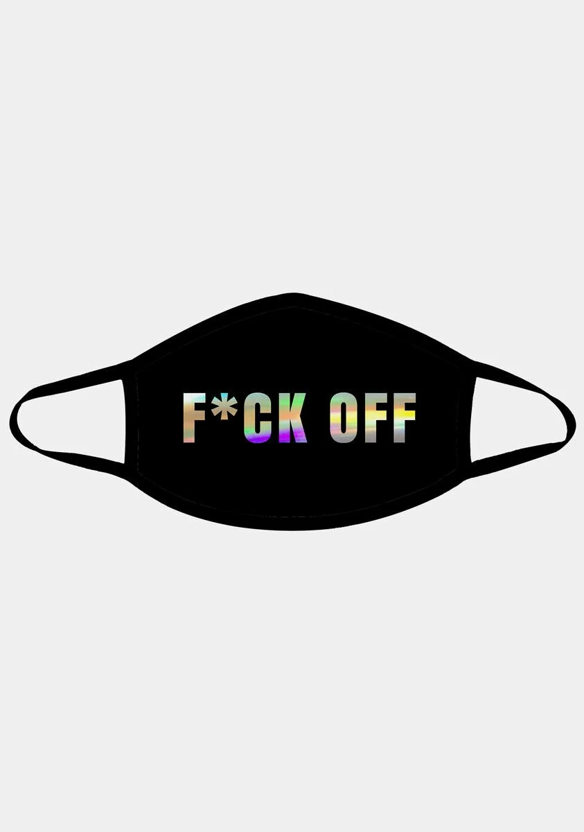 Neva Nude Holographic F Off Face Mask 3 Neva Nude Holographic F Off Face Mask