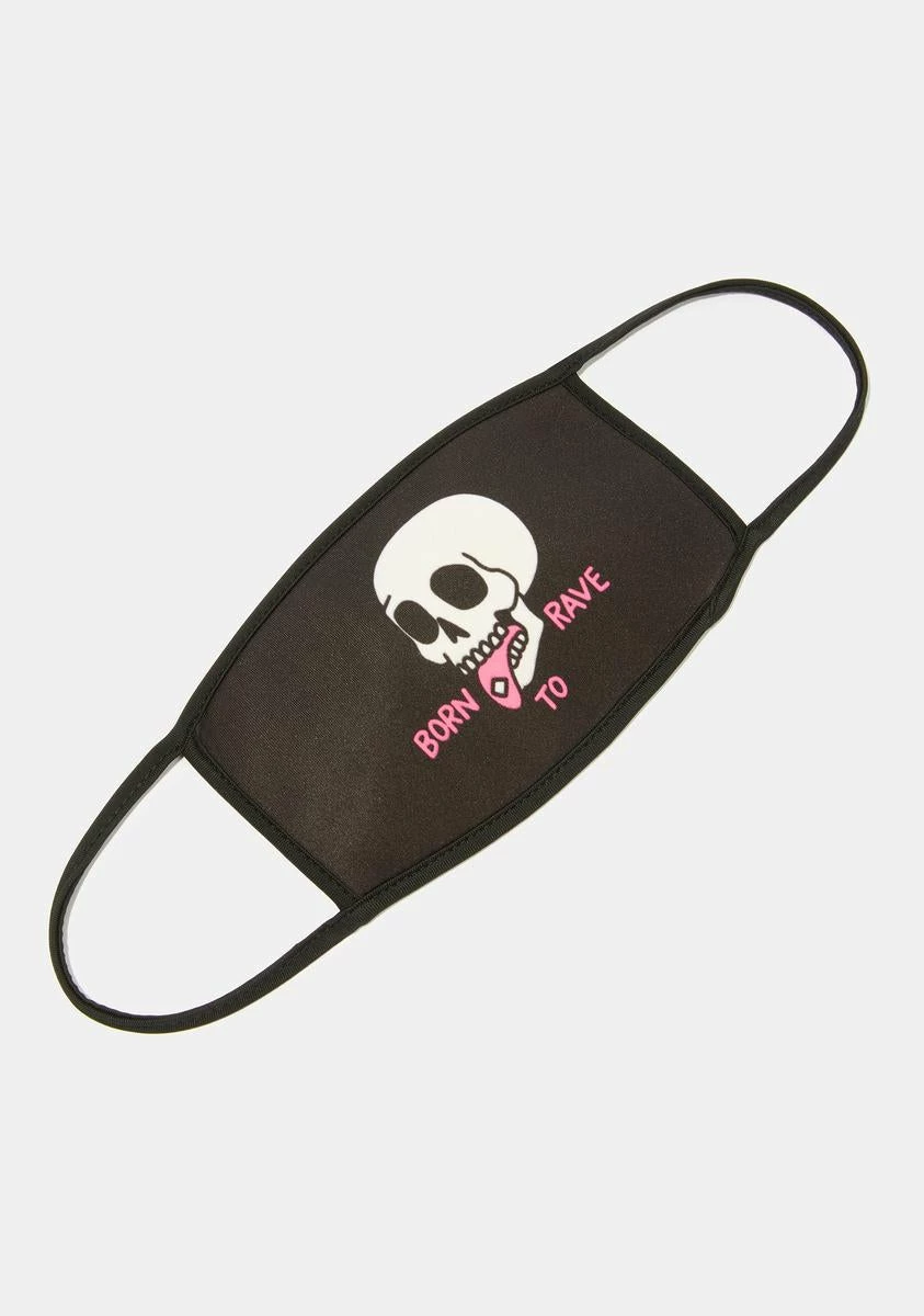 X_The Artist Collective Born To Rave Face Mask 3 X_The Artist Collective Born To Rave Face Mask