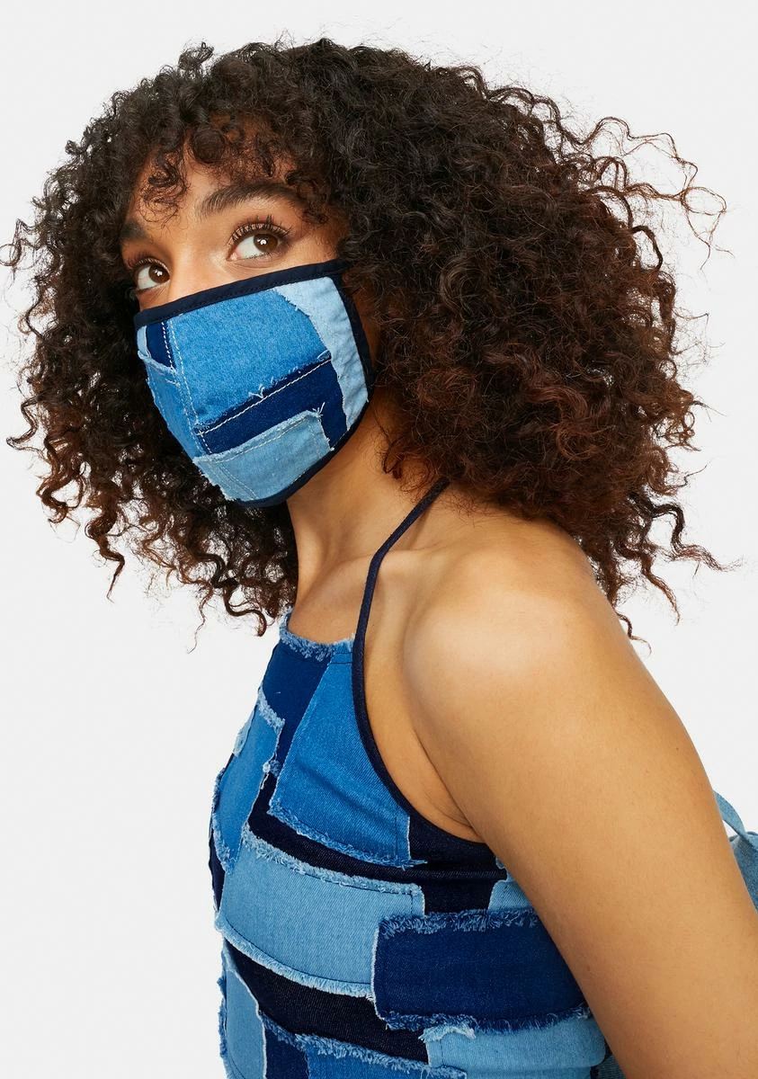 DELiA*s By Dolls Kill Dancing In Denim Face Mask 3 DELiA*s By Dolls Kill Dancing In Denim Face Mask