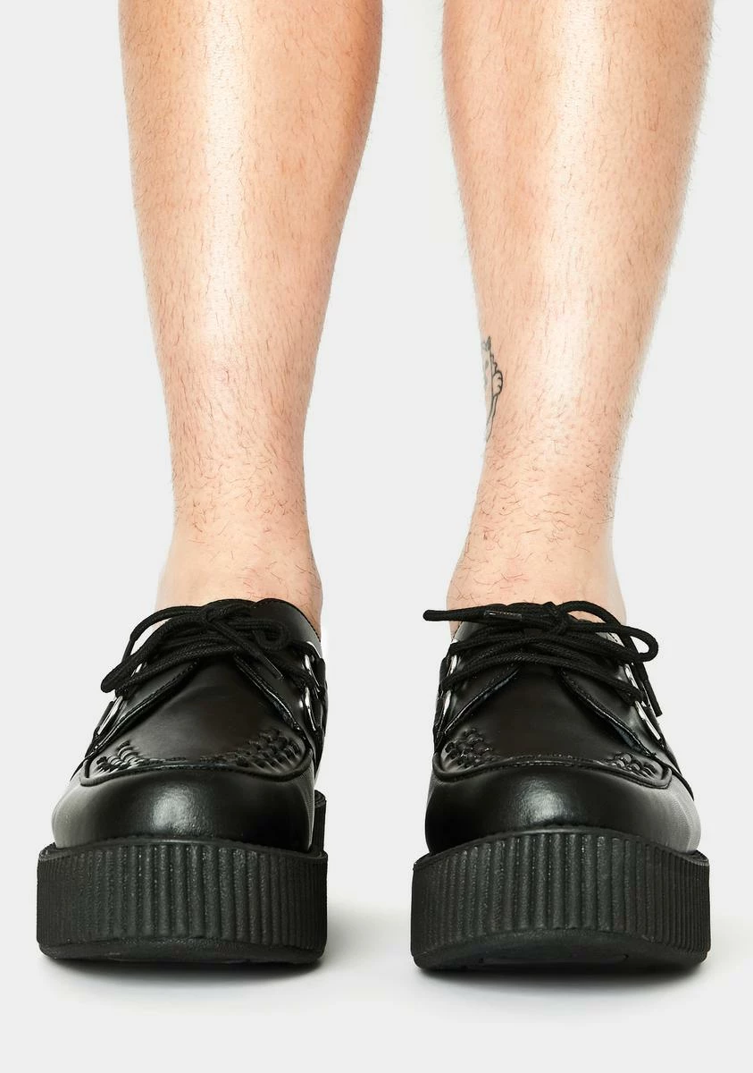 T.U.K. Viva II Lace Up Creepers 5 T.U.K. Viva II Lace Up Creepers - Image 3