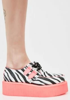 Demonia Wild Zebra Creepers