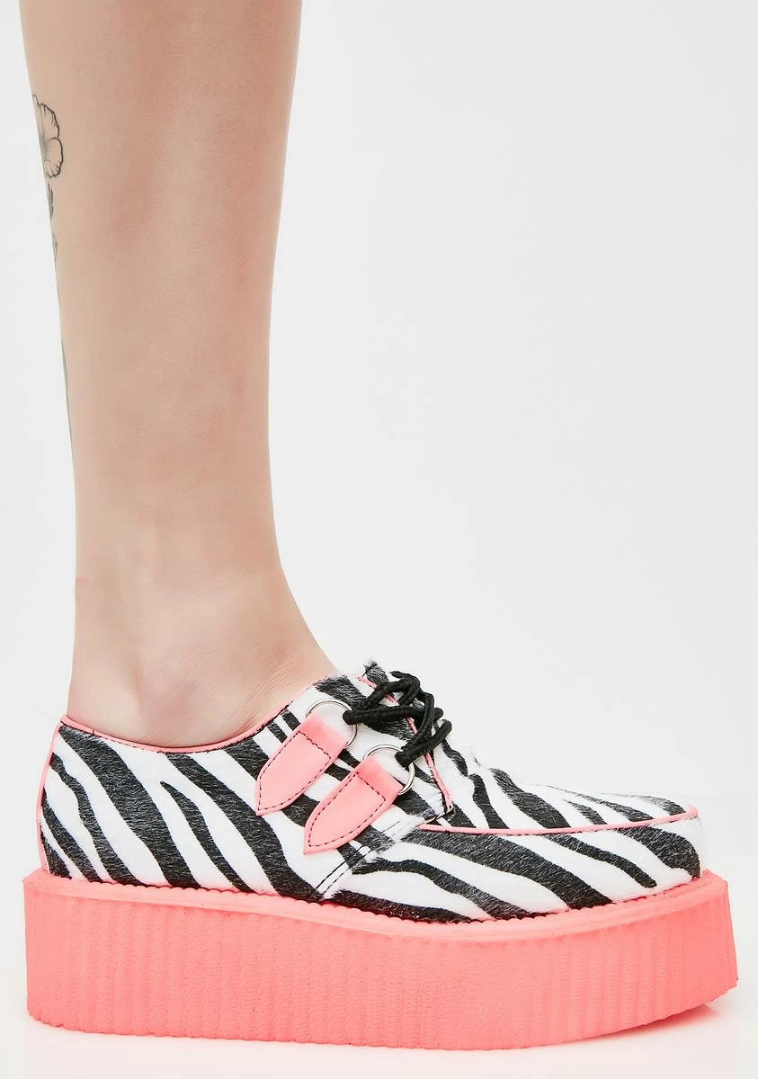 Demonia Wild Zebra Creepers 3 Demonia Wild Zebra Creepers
