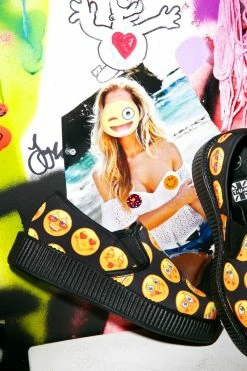 T.U.K. Emoji Slip-On Creepers -T.U.K. Sales Store 460LSVHJQJqvydkEX1G304X0WcB0iwqL 24