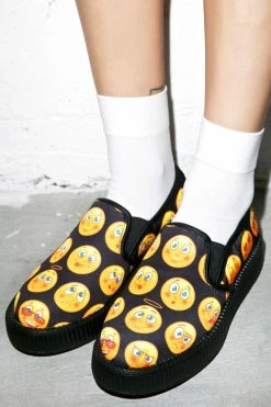 T.U.K. Emoji Slip-On Creepers