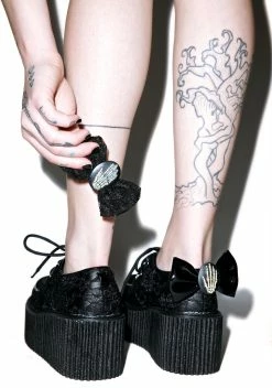 Demonia Elvira's Bow Lace Ceepers 9 Demonia Elvira's Bow Lace Ceepers -T.U.K. Sales Store 5aoumjMm1ZqvYoQnESGyFW4NLQHG9k3t 24