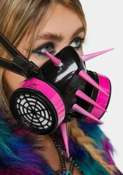 Funk Plus Tall Pink Spiked Gas Mask