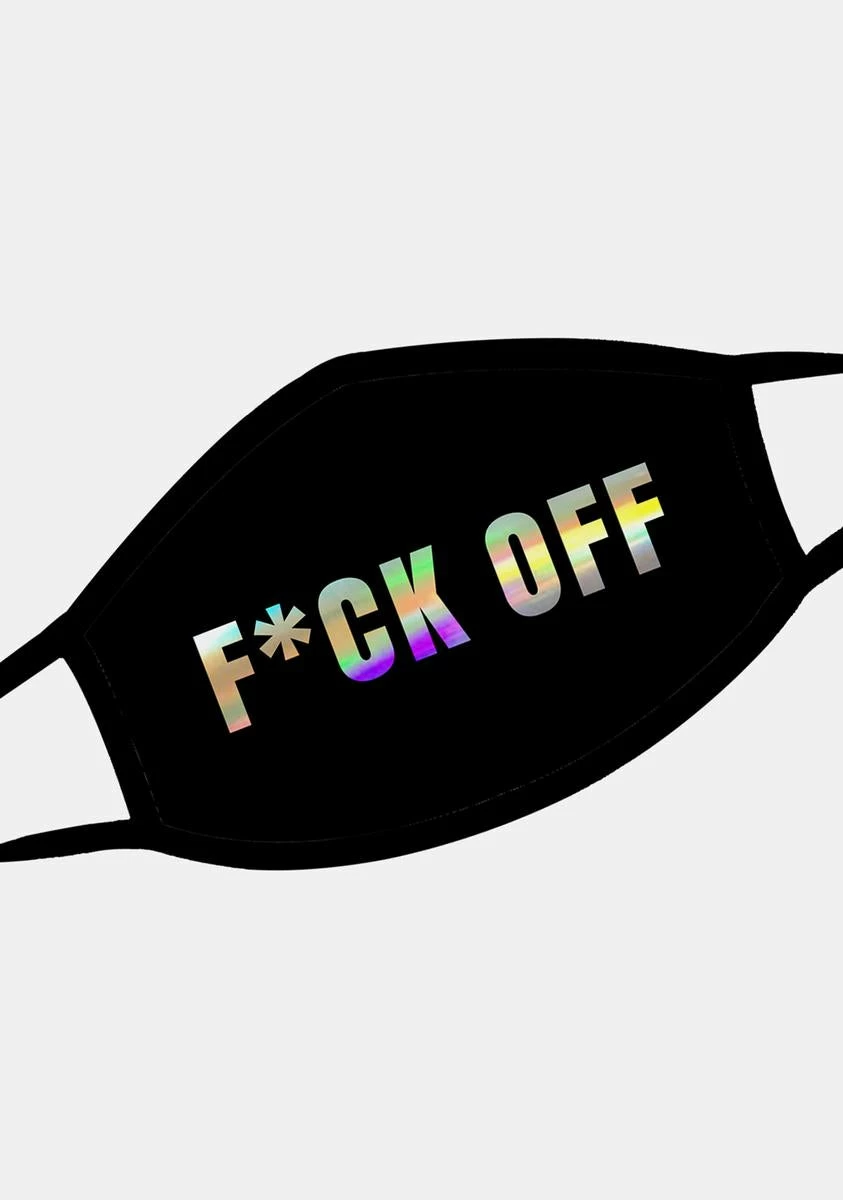 Neva Nude Holographic F Off Face Mask 4 Neva Nude Holographic F Off Face Mask - Image 2