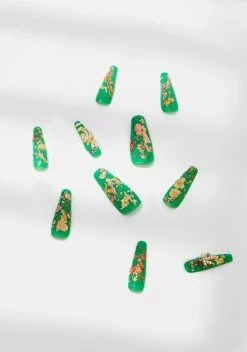 Hawt Nailz 420 Slime Press On Nails