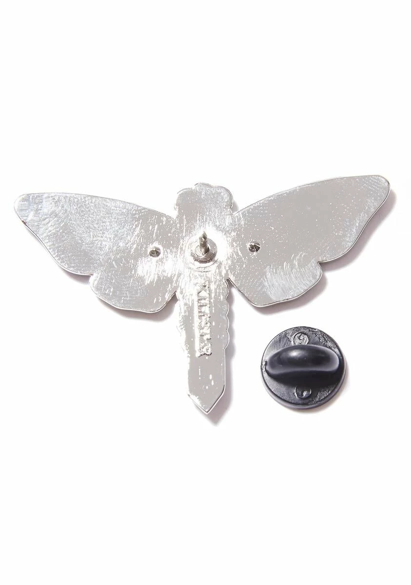 KILLSTAR Moth Crystal Enamel Pin 5 KILLSTAR Moth Crystal Enamel Pin - Image 3
