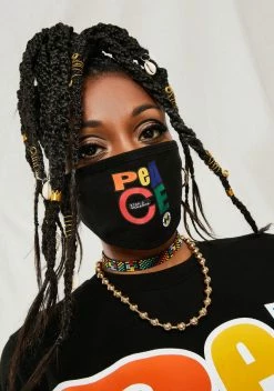 Cross Colours Peace Face Mask