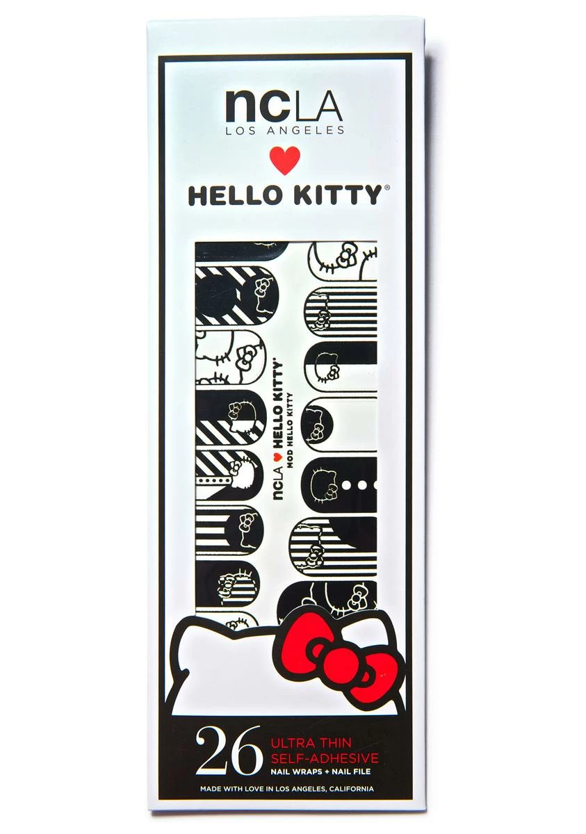NCLA Mod Hello Kitty Nail Wraps 8 NCLA Mod Hello Kitty Nail Wraps - Image 6