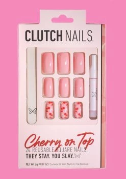 Clutch Nails Cherry On Top Square Press On Nails 5 Clutch Nails Cherry On Top Square Press On Nails -T.U.K. Sales Store B9Of6Wqhq3TmtyAgK5OwDz1taJ0fSz2X 24