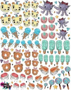 Nail Pop Space Treats Nail Decal