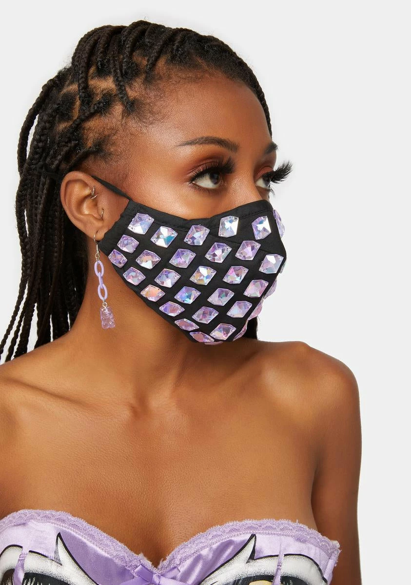 Neva Nude Darth Sparklious Chunky Jewel Face Mask 3 Neva Nude Darth Sparklious Chunky Jewel Face Mask