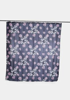 Too Fast Rosegram Pentagram Shower Curtain
