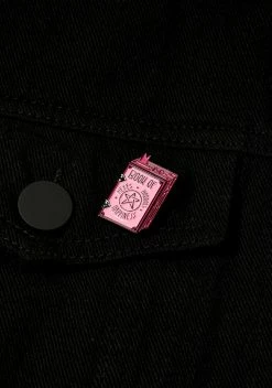 ECTOGASM Book Of Hexes Grimoire Enamel Pin