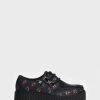 T.U.K. Black Cherry Print D-Ring Interlace Mondo Creepers