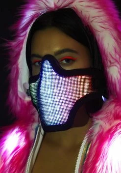 X_R4VE LED Up All Night Light-Up Face Mask