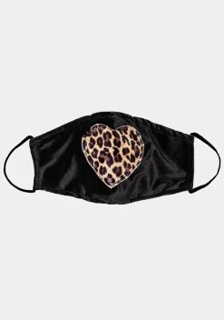 ESQAPE Leopard Heart Face Mask