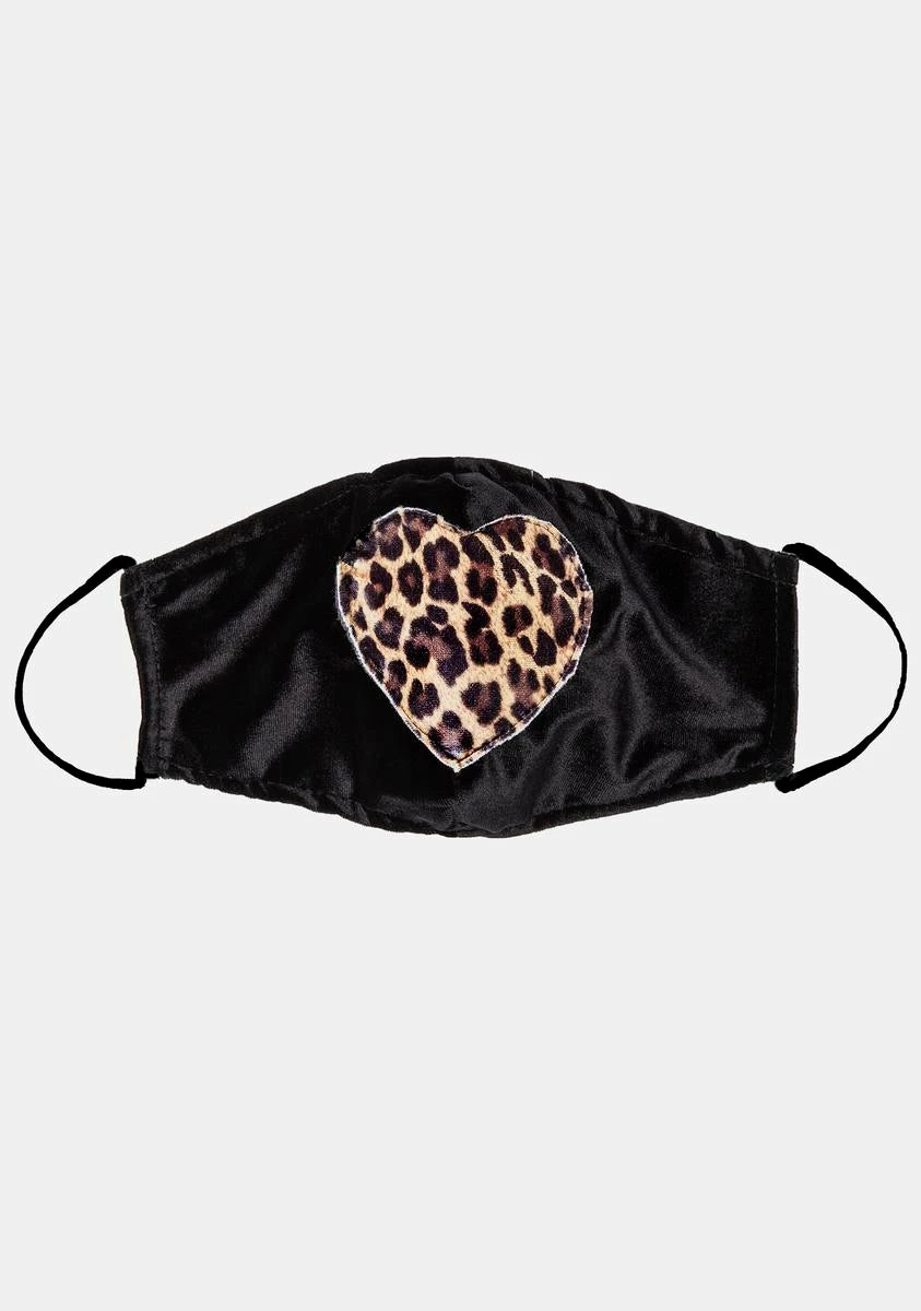 ESQAPE Leopard Heart Face Mask 3 ESQAPE Leopard Heart Face Mask