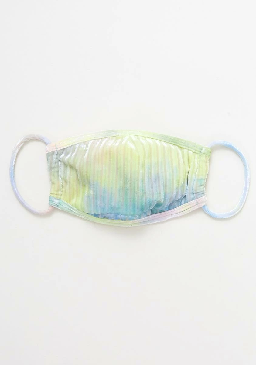 Dippin' Daisy's Candy Tie Dye Velvet Face Mask 3 Dippin' Daisy's Candy Tie Dye Velvet Face Mask