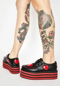 T.U.K. Heart Striped Platform Creepers -T.U.K. Sales Store DYFnvOJa1kS11DYhML7QzT6c1bIBSMPe 24
