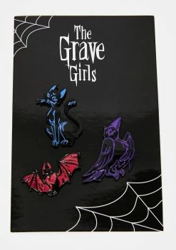 The Grave Girls Creature Comforts Pins Set 8 The Grave Girls Creature Comforts Pins Set -T.U.K. Sales Store EZcYASjWbFarnlhpuIMQ29VaQBcakUC8 24