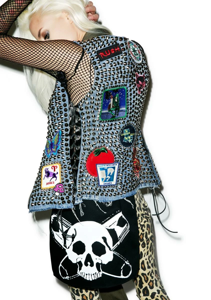 X_Dogpile Skull And Pin Bones Bum Flap 4 X_Dogpile Skull And Pin Bones Bum Flap - Image 2