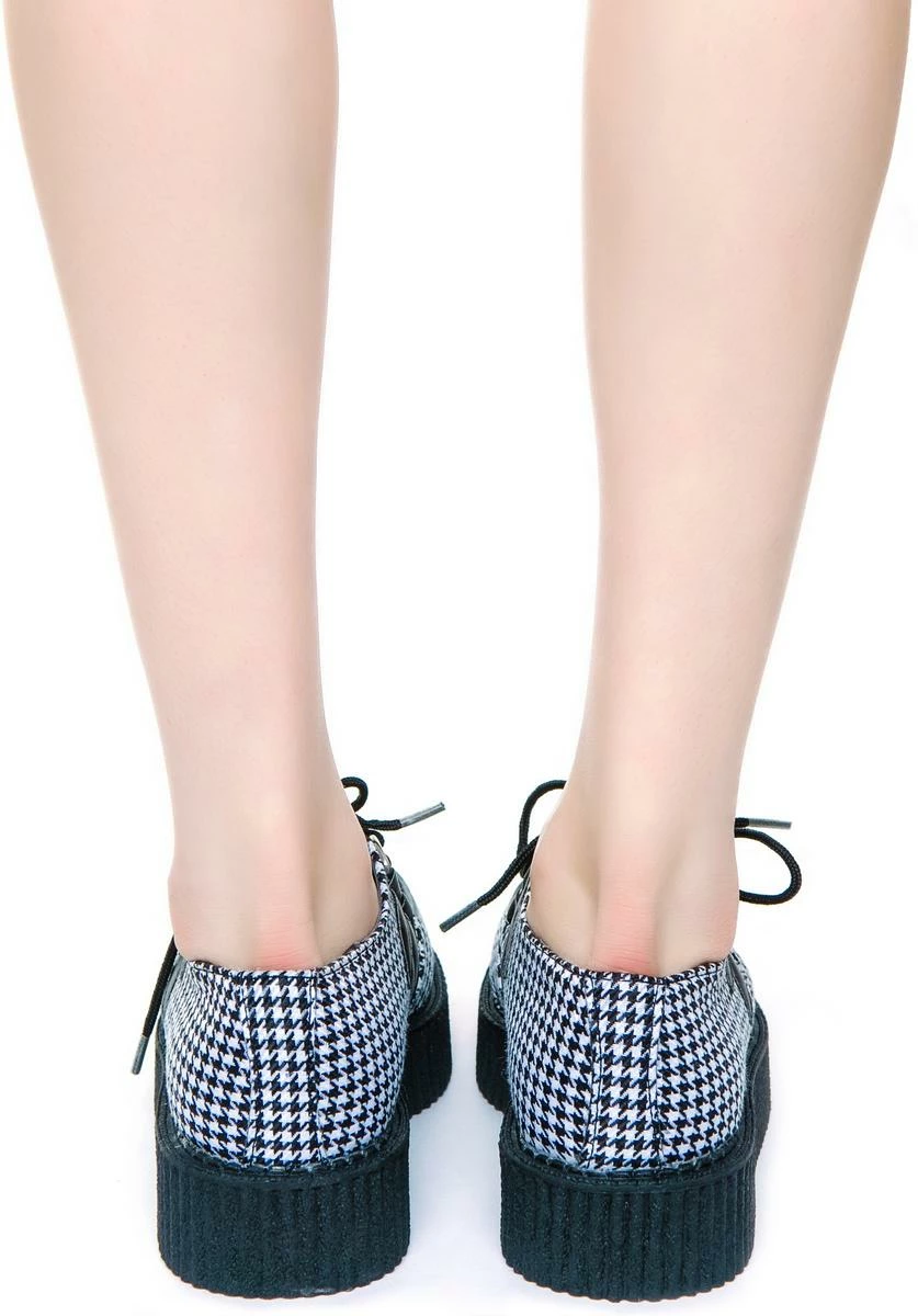 T.U.K. Houndstooth Round Low Creeper 6 T.U.K. Houndstooth Round Low Creeper - Image 4