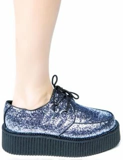 T.U.K. Glitter Mondo Round Creepers