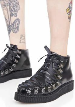 T.U.K. Lace-Up Corset Creepers