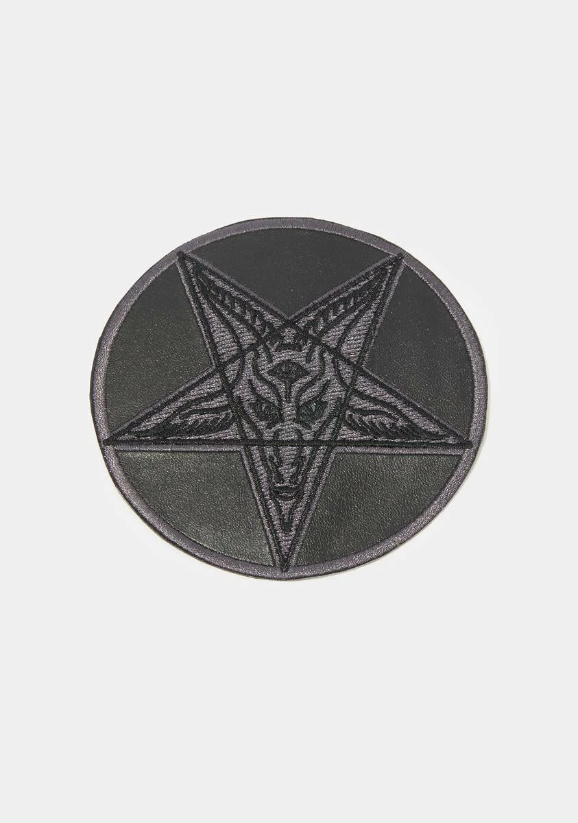 Kreepsville 666 Satanic Circle Shiny Red Patch 3 Kreepsville 666 Satanic Circle Shiny Red Patch