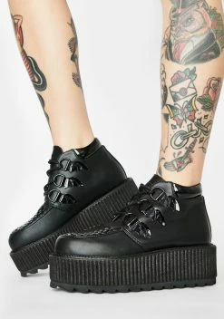 Strange Cvlt Black Super Kreep Platform Shoes