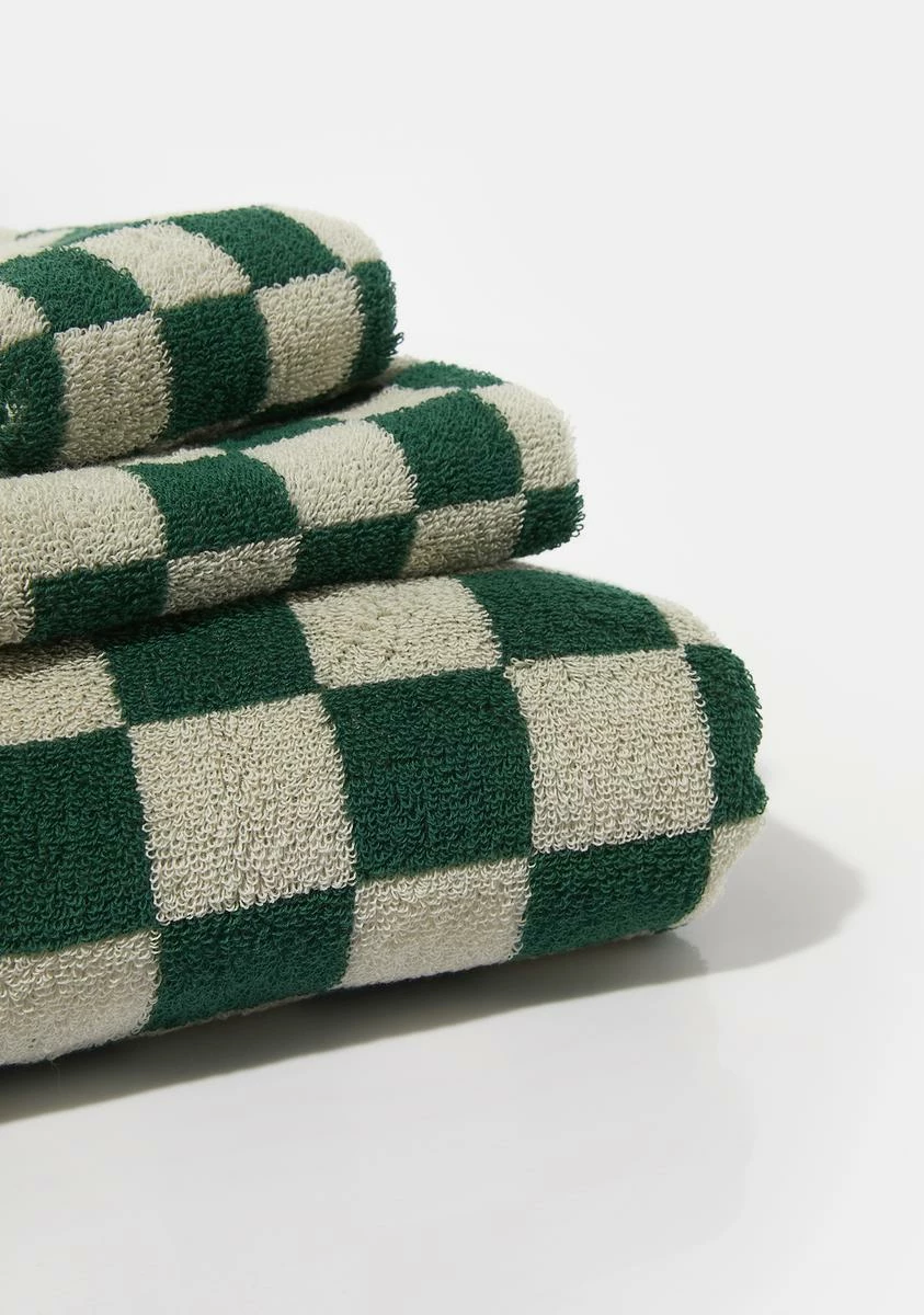 X_PTLHZ Checked Out 3-Piece Towel Set 5 X_PTLHZ Checked Out 3-Piece Towel Set - Image 3