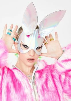Funk Plus Cyber Bunny Holographic Mask