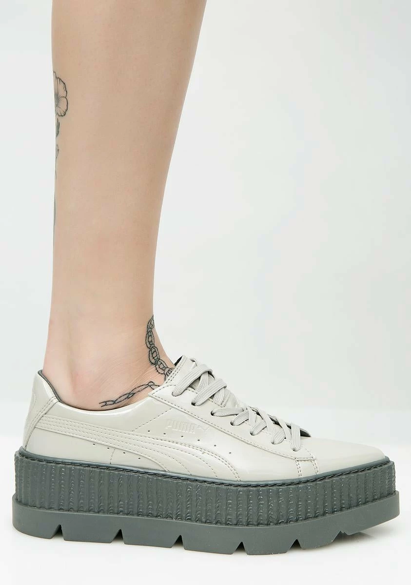 Dove FENTY PUMA By Rihanna Pointy Patent Creepers 4 Dove FENTY PUMA By Rihanna Pointy Patent Creepers - Image 2