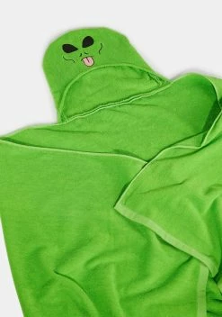 RIPNDIP Green Lord Alien Hooded Bath Towel