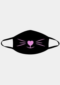 Neva Nude Neon UV Pink Meow-Za Face Mask