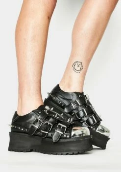 Demonia Spikey Gravedigger Platform Creepers