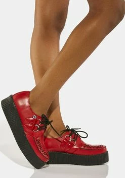 T.U.K. Red Brush Off Mondo Creepers