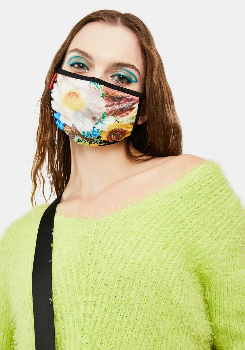 Petals And Peacocks Love Always Face Mask 4 Petals And Peacocks Love Always Face Mask - Image 2