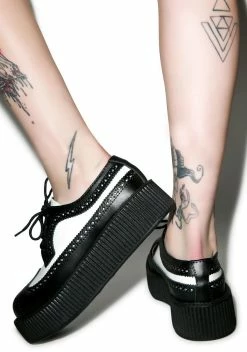 T.U.K. Black & White Wingtip Viva Mondo Creepers 11 T.U.K. Black & White Wingtip Viva Mondo Creepers -T.U.K. Sales Store NtBsOIyQVFW9wDvk1tHLv52thAxqTj92 24