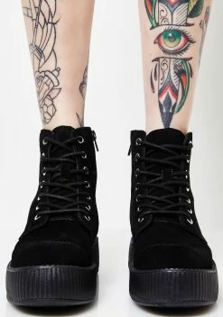 T.U.K. Suede 7 Eye Mondo Creeper Boots -T.U.K. Sales Store OYjH9vDmqHKAeTYLA3fngOGje1LD5ZrA 24