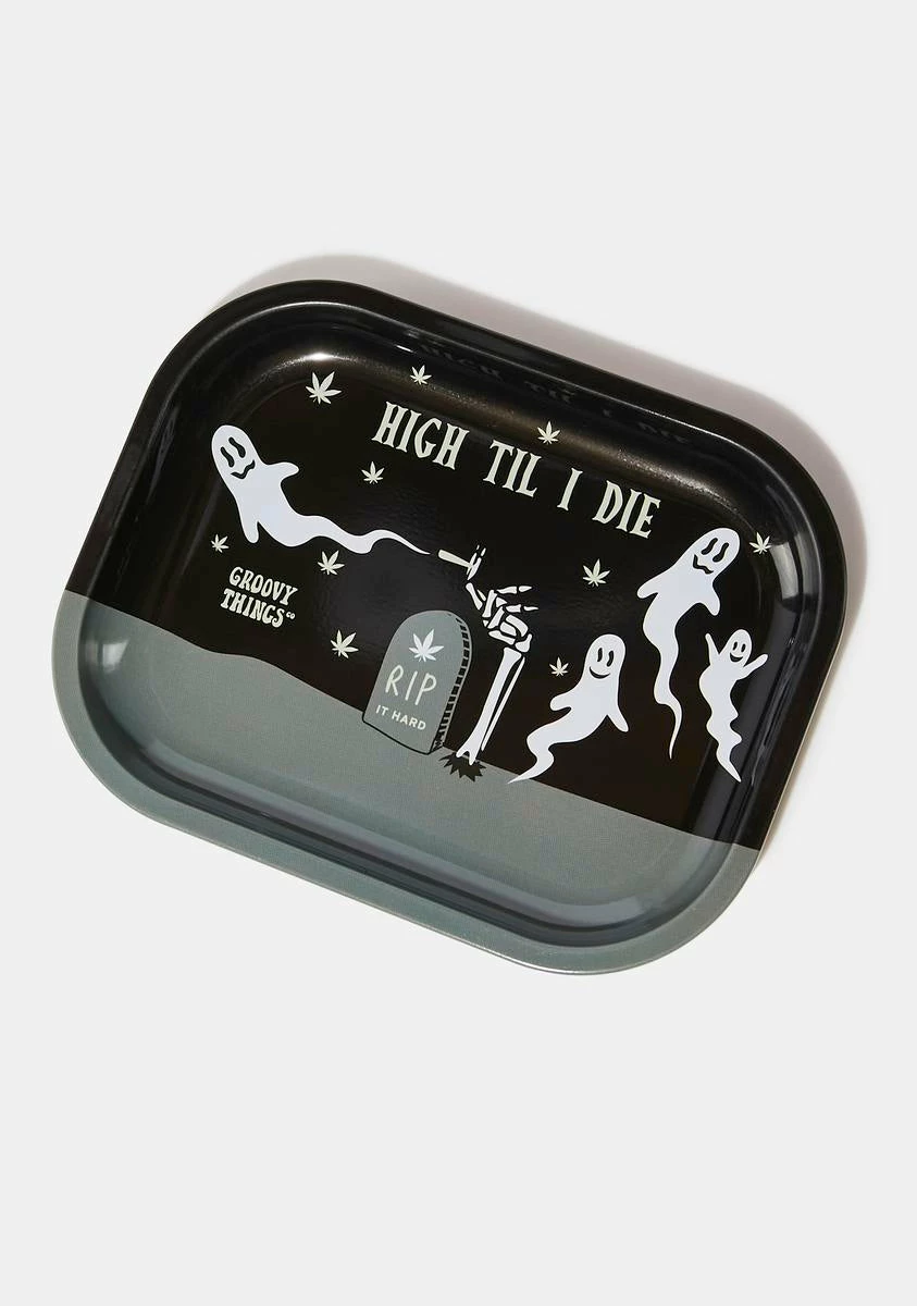 Groovy Things Co. High Til I Die Rolling Tray 3 Groovy Things Co. High Til I Die Rolling Tray