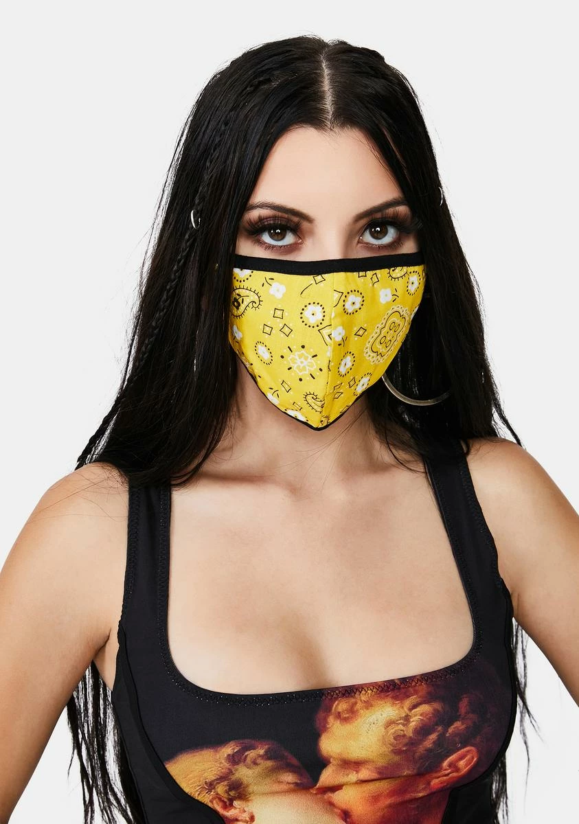 X_FIRME ATELIER Sunny Hoedown Throwdown Bandana Face Mask 4 X_FIRME ATELIER Sunny Hoedown Throwdown Bandana Face Mask - Image 2